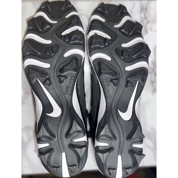 Nike Alpha Menace 4 Shark Molded Men's Black/White/Grey Football Cleats Sz 12US - Picture 9 of 12